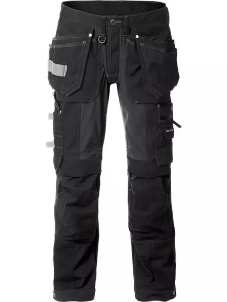 Fristads Rakentajan Stretch housut 2530 CYD, Musta - Fristads Työhousut - 121314-940 - 1